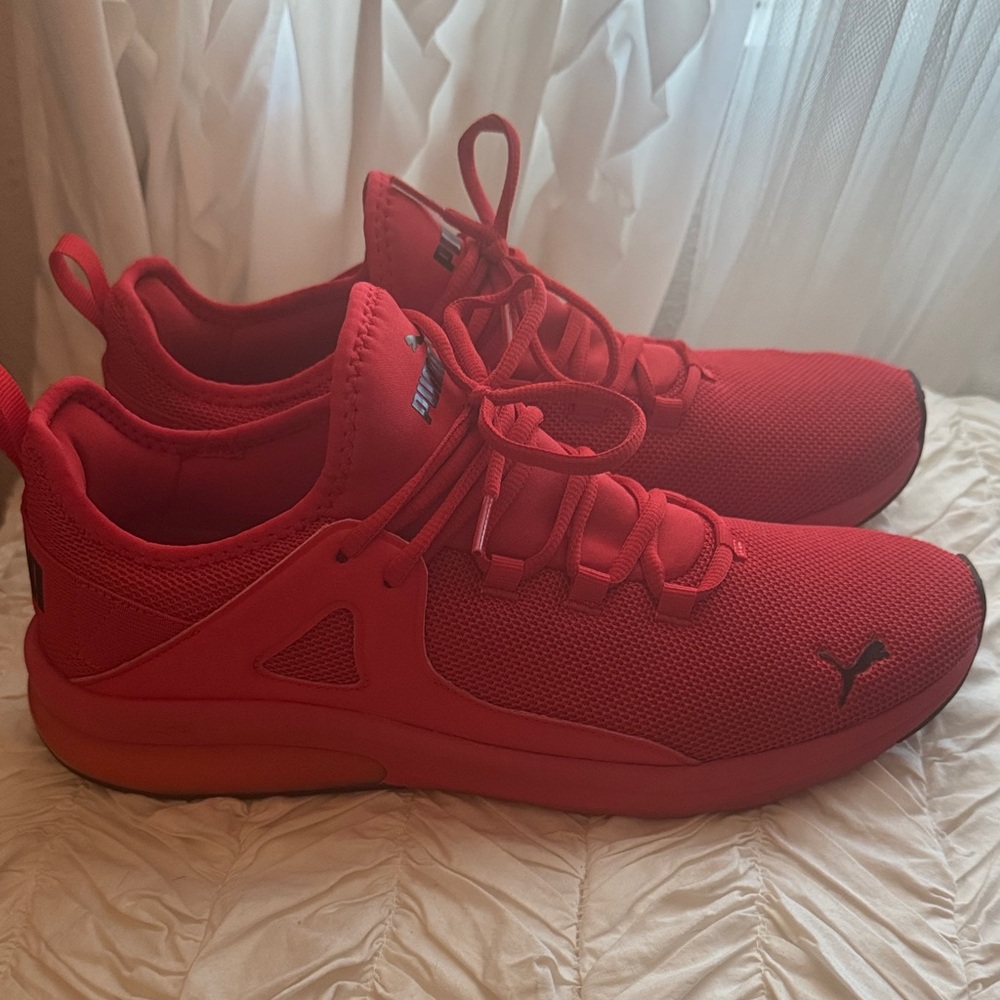 Puma Red Athletic Shoes